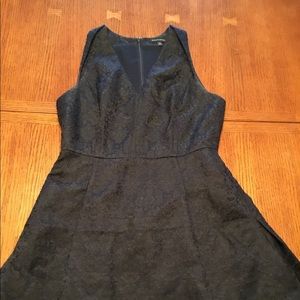 black/deep blue/purple Banana Republic dress, 12